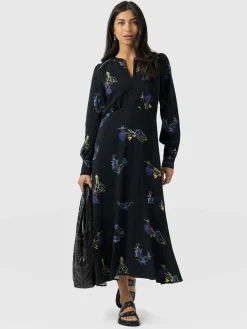 Dresses|Saint and Sofia Adaline Zip Up Dress - Blue Lily Gardens