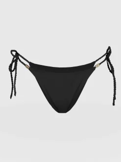 Swimwear|Saint and Sofia Alba Tie Side Bikini Bottom - Black