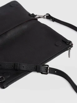 Accessories|Cross Body Bags|Saint and Sofia Alexis Studded Clutch - Black