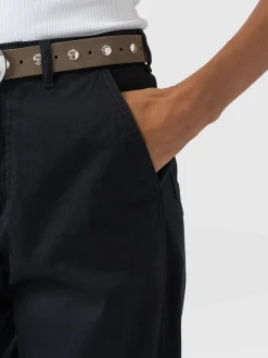 Pants|Saint and Sofia Alma Barrel Leg Chino - Black