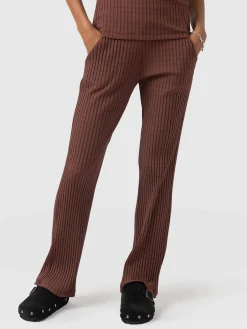 Pants|Saint and Sofia Apartment Pant - Maroon Rib