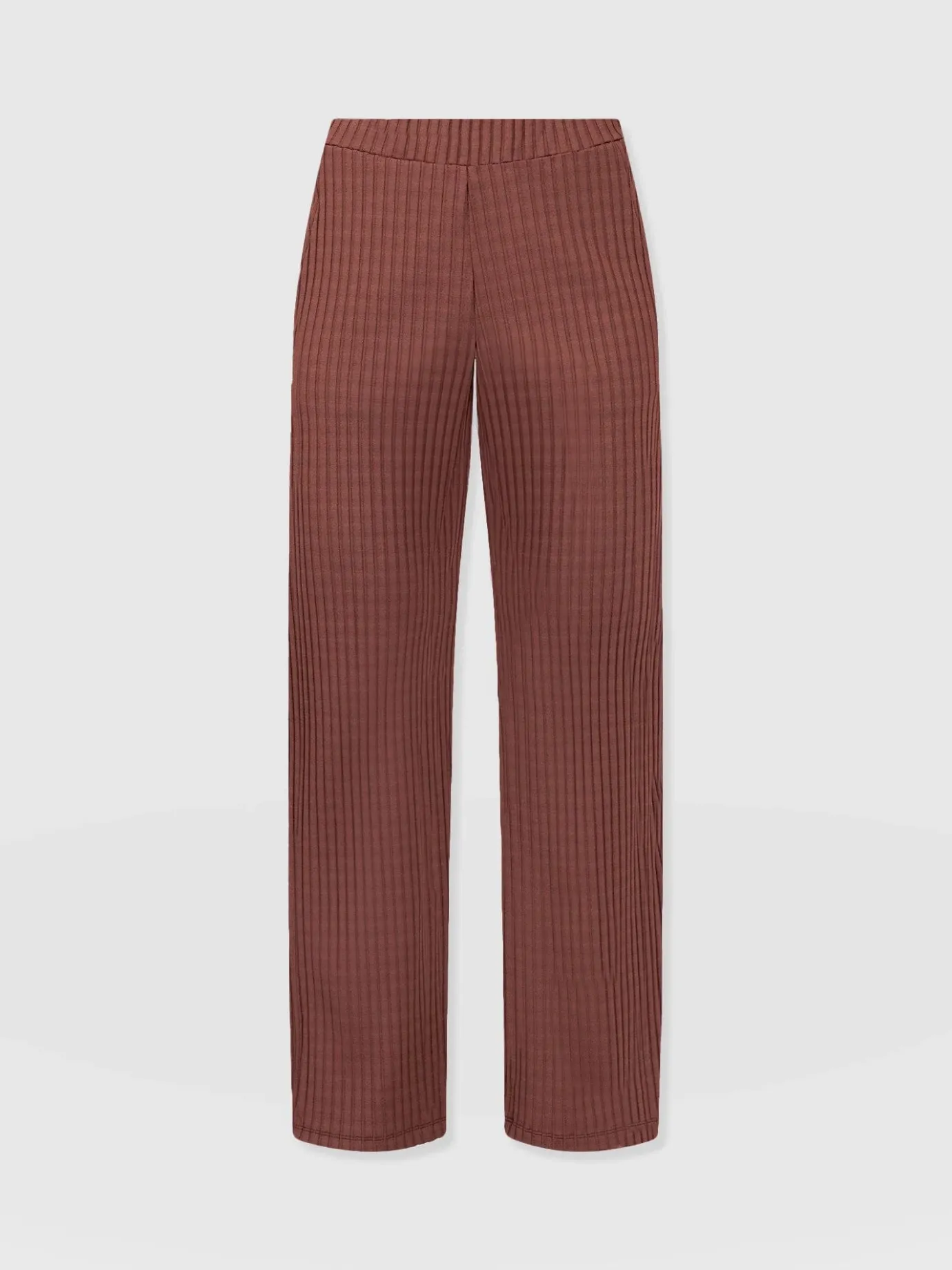 Pants|Saint and Sofia Apartment Pant - Maroon Rib