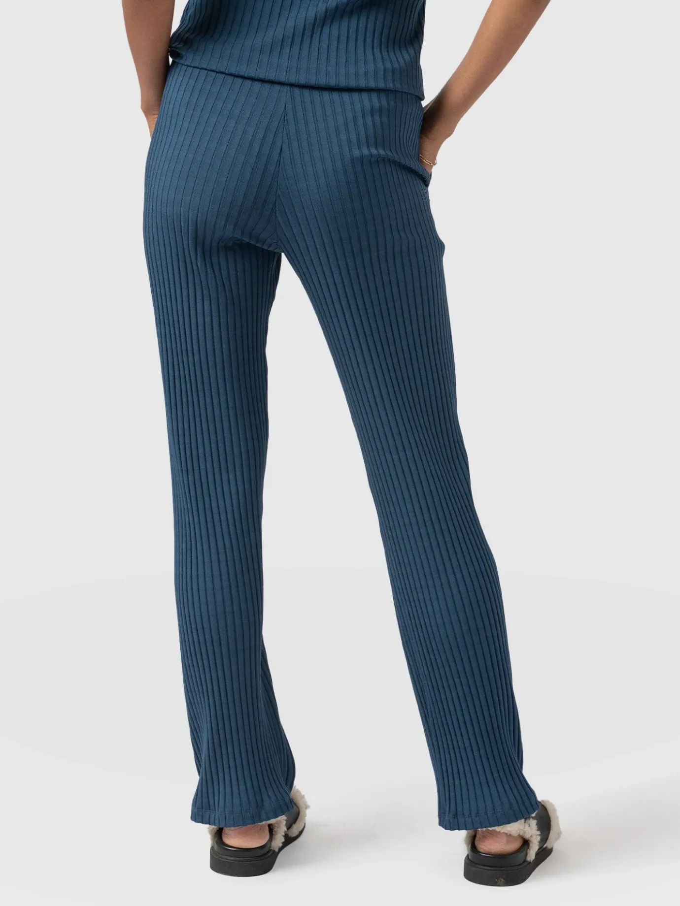 Pants|Saint and Sofia Apartment Pant - Teal Rib