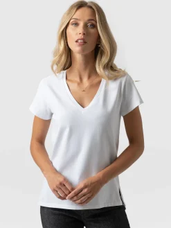 T-shirts & Tanks|Saint and Sofia Apartment Tee - White