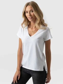 T-shirts & Tanks|Saint and Sofia Apartment Tee - White