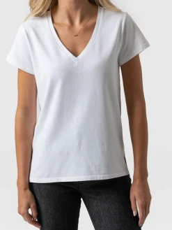 T-shirts & Tanks|Saint and Sofia Apartment Tee - White