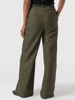 Pants|Saint and Sofia Argent Wide Leg Pant - Khaki
