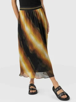 Skirts|Saint and Sofia Aria Pleated Skirt - Yellow Gradient