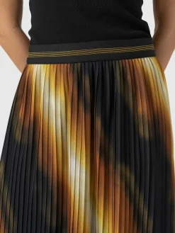 Skirts|Saint and Sofia Aria Pleated Skirt - Yellow Gradient
