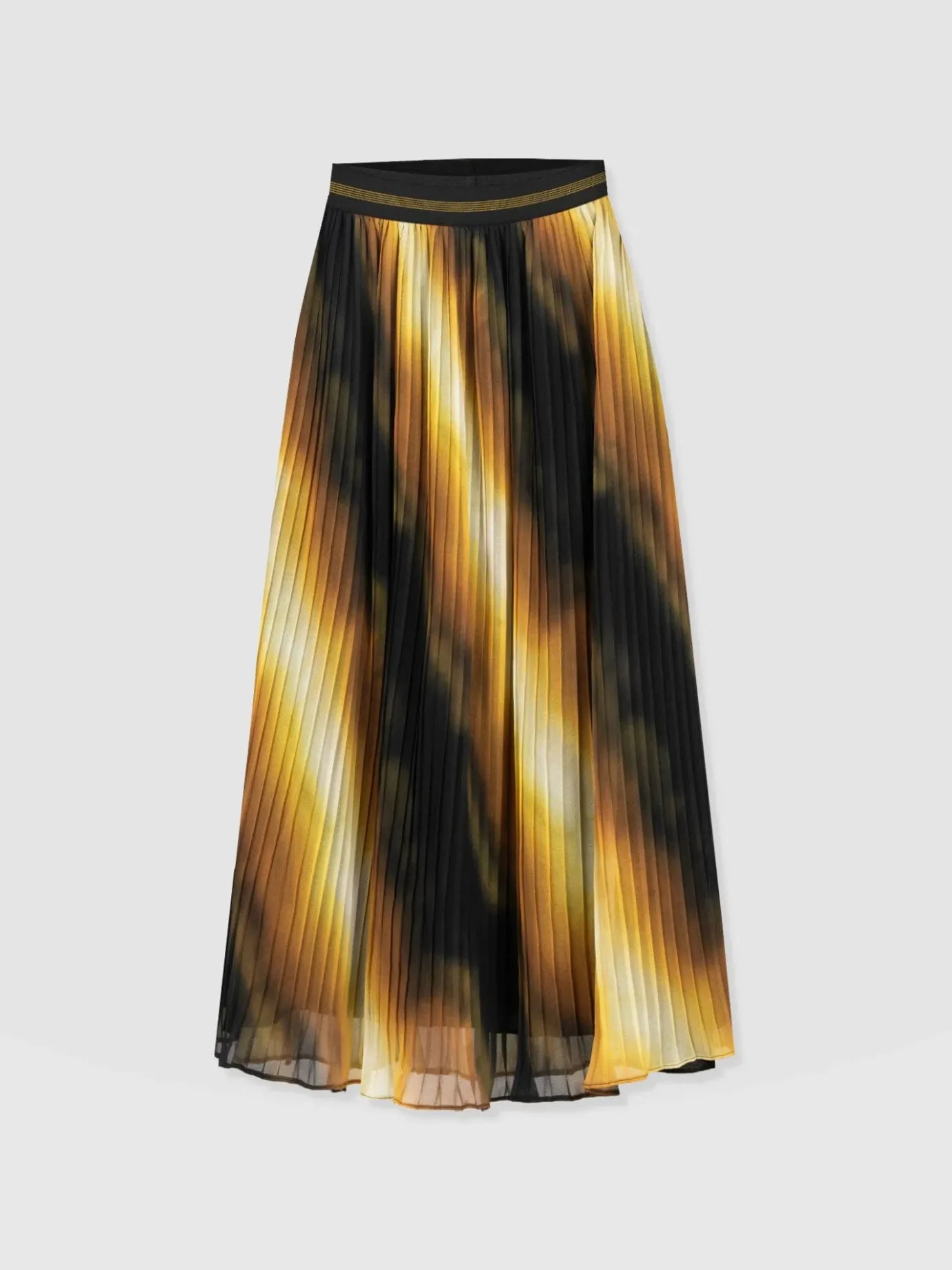 Skirts|Saint and Sofia Aria Pleated Skirt - Yellow Gradient