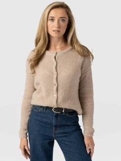Knitwear|Saint and Sofia Ariella Cardigan - Beige