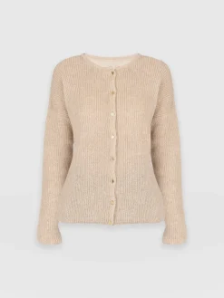 Knitwear|Saint and Sofia Ariella Cardigan - Beige
