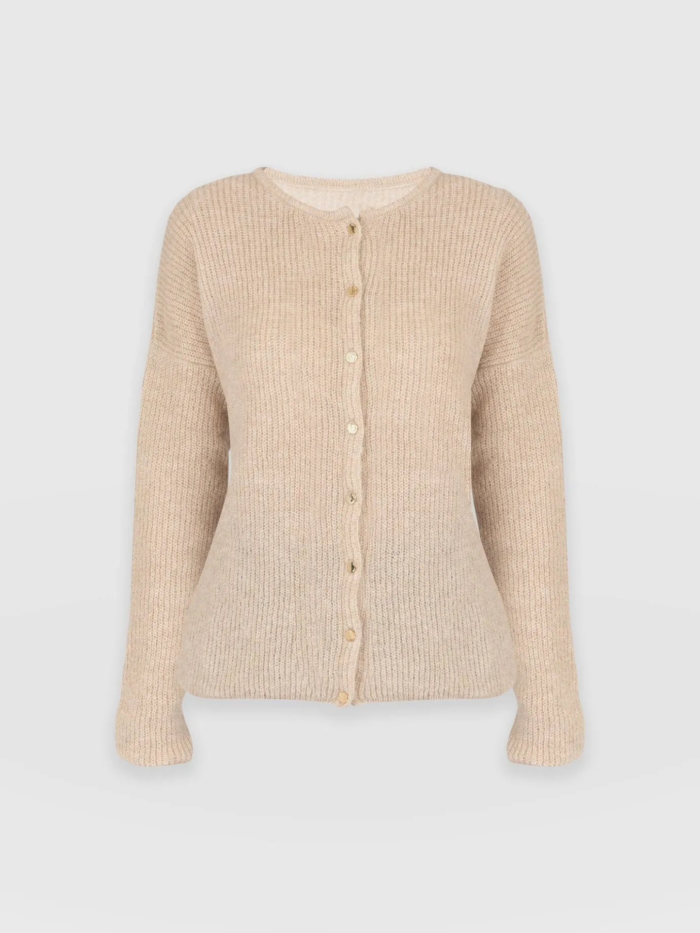 Knitwear|Saint and Sofia Ariella Cardigan - Beige