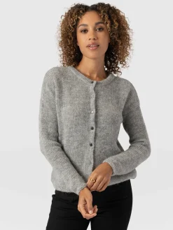 Knitwear|Saint and Sofia Ariella Cardigan - Grey