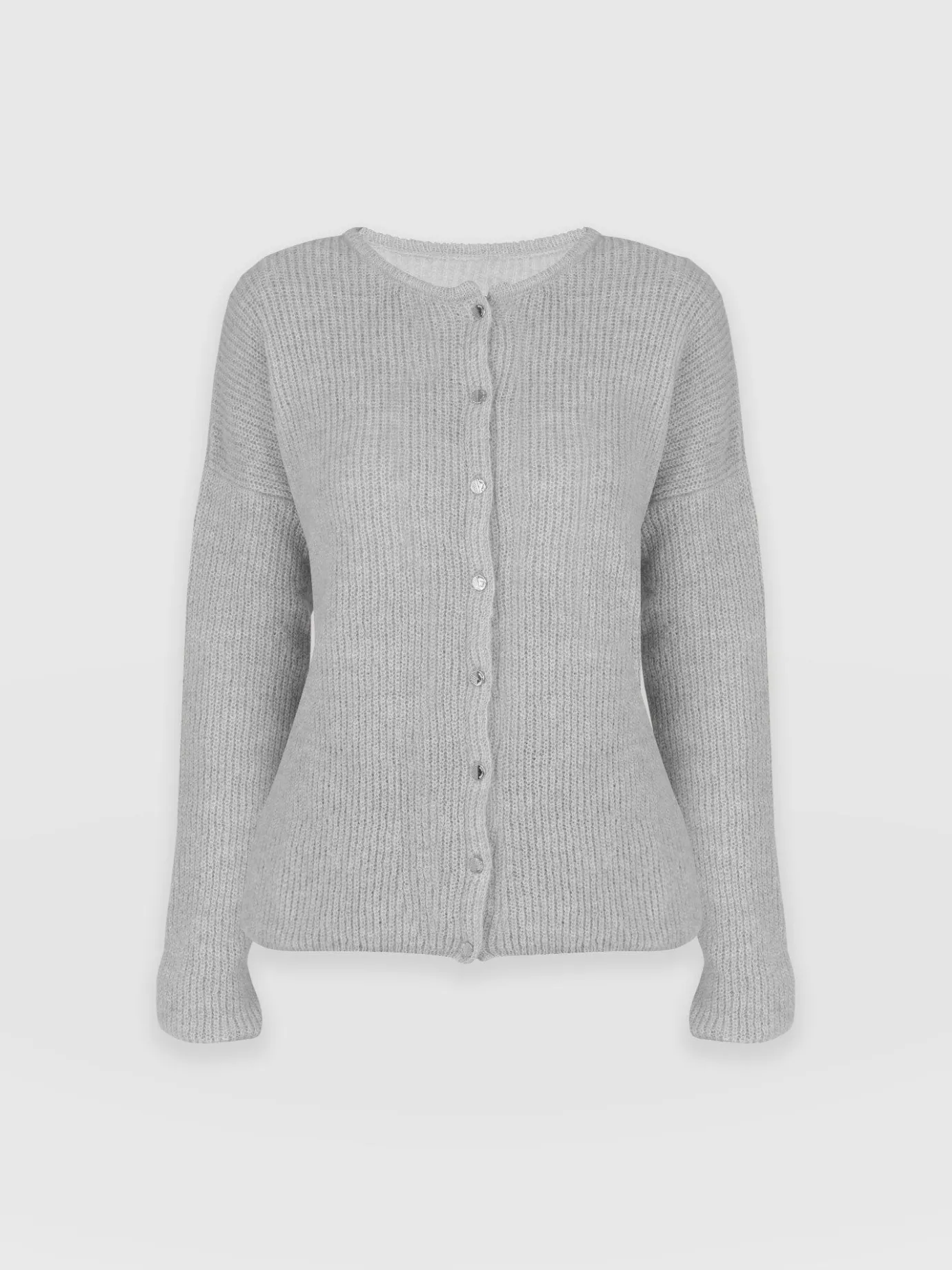 Knitwear|Saint and Sofia Ariella Cardigan - Grey