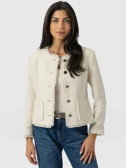 Coats & Jackets|Blazers|Saint and Sofia Ashby Jacket - Cream