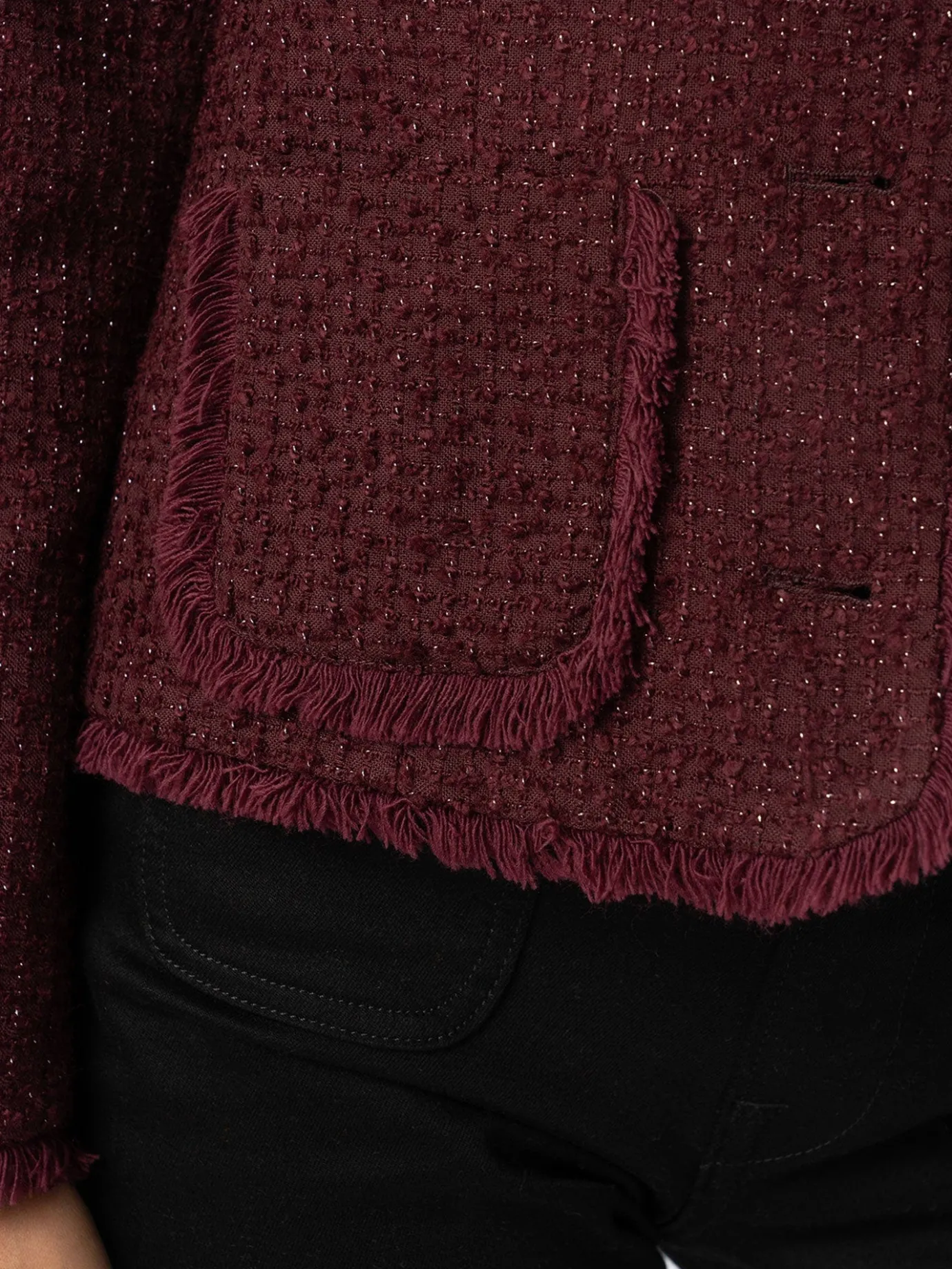 Coats & Jackets|Blazers|Saint and Sofia Ashby Jacket - Maroon