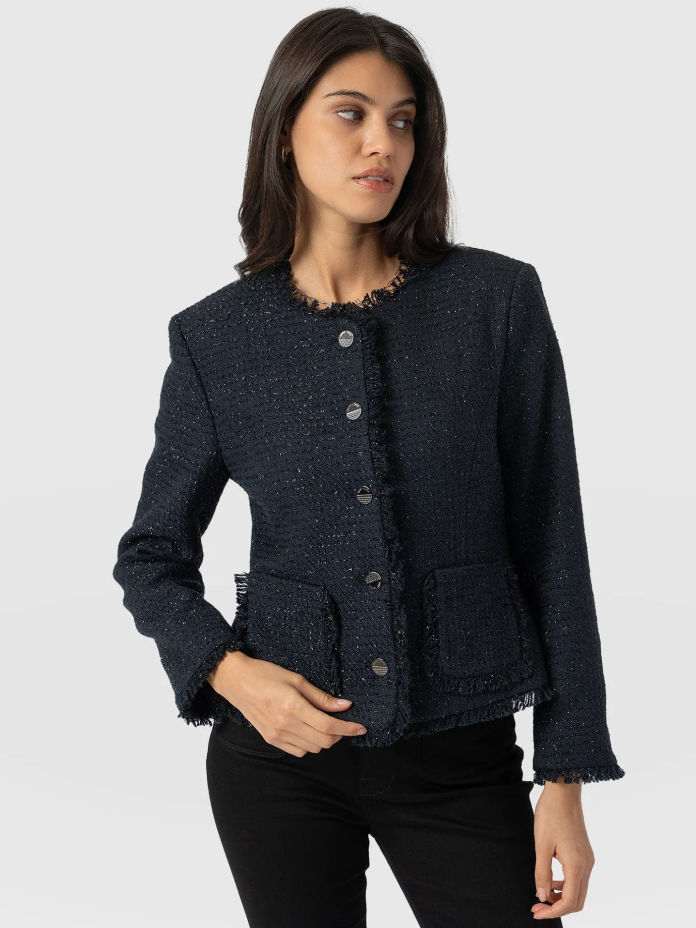 Coats & Jackets|Blazers|Saint and Sofia Ashby Jacket - Navy