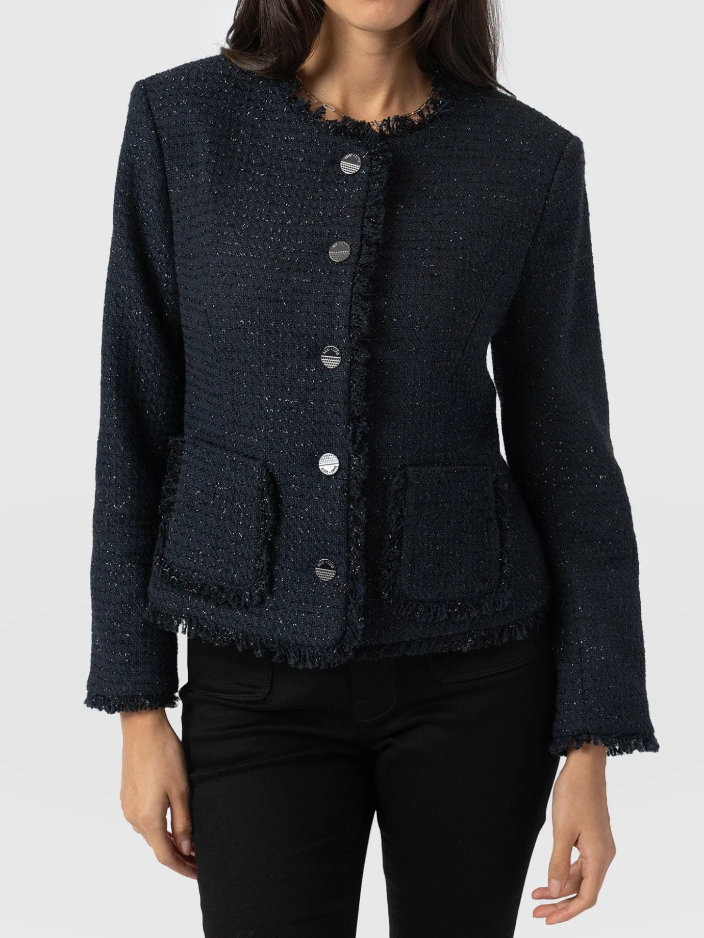 Coats & Jackets|Blazers|Saint and Sofia Ashby Jacket - Navy