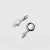 Silver Jewelry|Jewelry|Saint and Sofia Astral Lightning Charm Drop Earrings - Silver