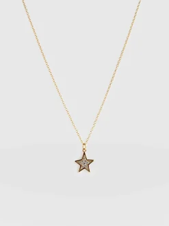 Gold Jewelry|Jewelry|Saint and Sofia Astral Star Necklace - Gold