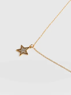 Gold Jewelry|Jewelry|Saint and Sofia Astral Star Necklace - Gold