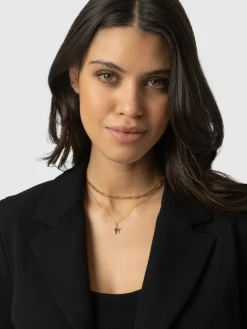 Coats & Jackets|Blazers|Saint and Sofia Astrid Cropped Blazer - Black