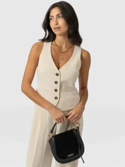 Coats & Jackets|Blazers|Saint and Sofia Astrid Waistcoat - Cream