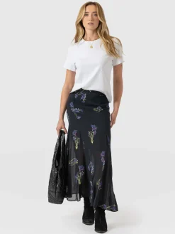 Skirts|Saint and Sofia Audrey Skirt - Blue Lily Gardens