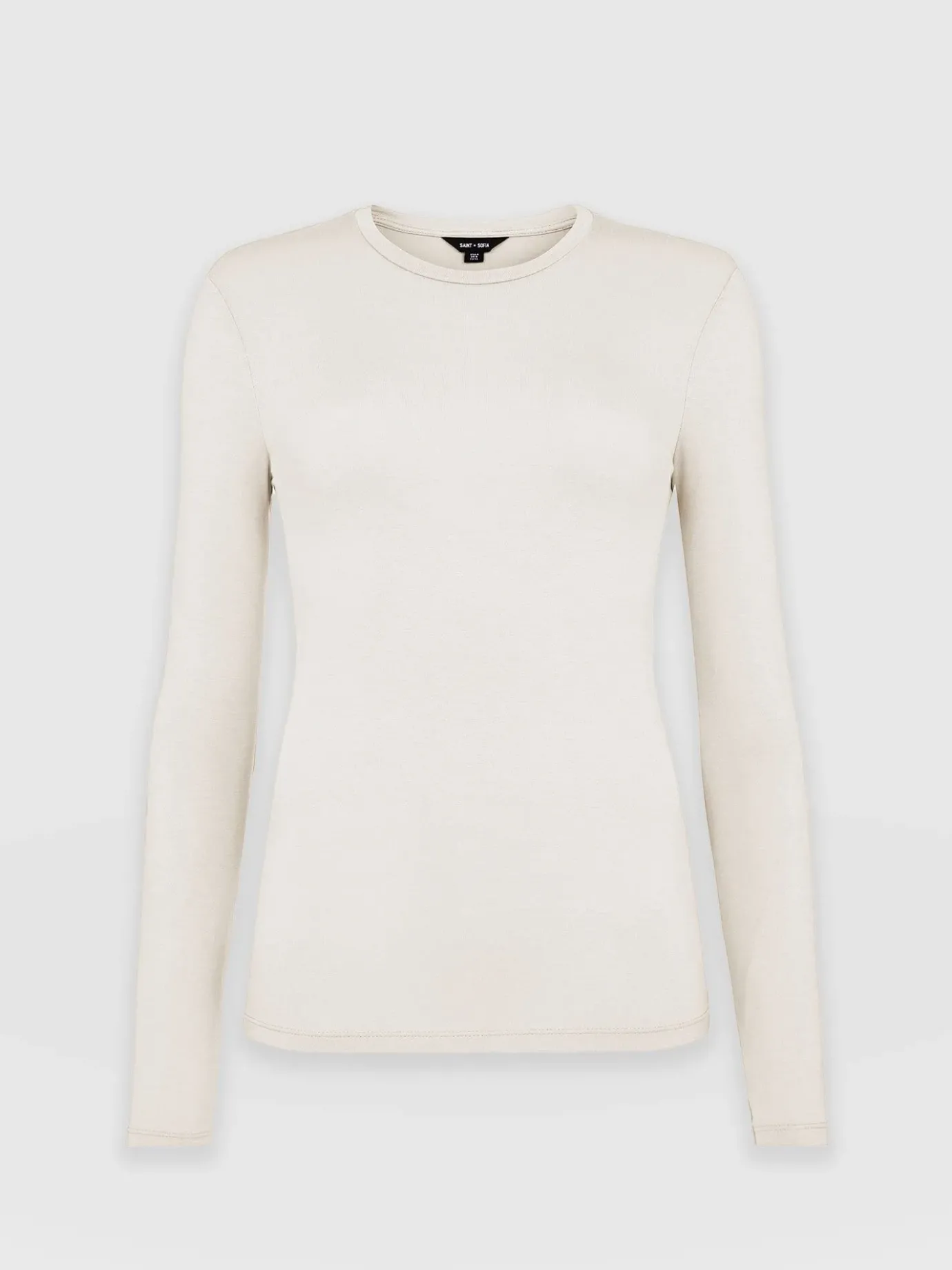 T-shirts & Tanks|Saint and Sofia Austen Crew Neck Tee - Cream