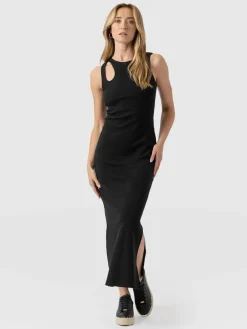 Dresses|Saint and Sofia Axel Cut Out Dress - Black