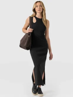 Dresses|Saint and Sofia Axel Cut Out Dress - Black