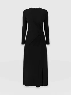 Dresses|Saint and Sofia Bailey Knot Dress - Black