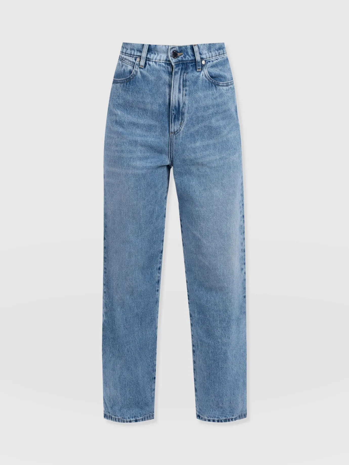 Denim & Jeans|Pants|Saint and Sofia Barrel Leg Jean - Mid Blue
