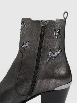 Boots|Shoes|Saint and Sofia Billie Rock Boot - Gunmetal