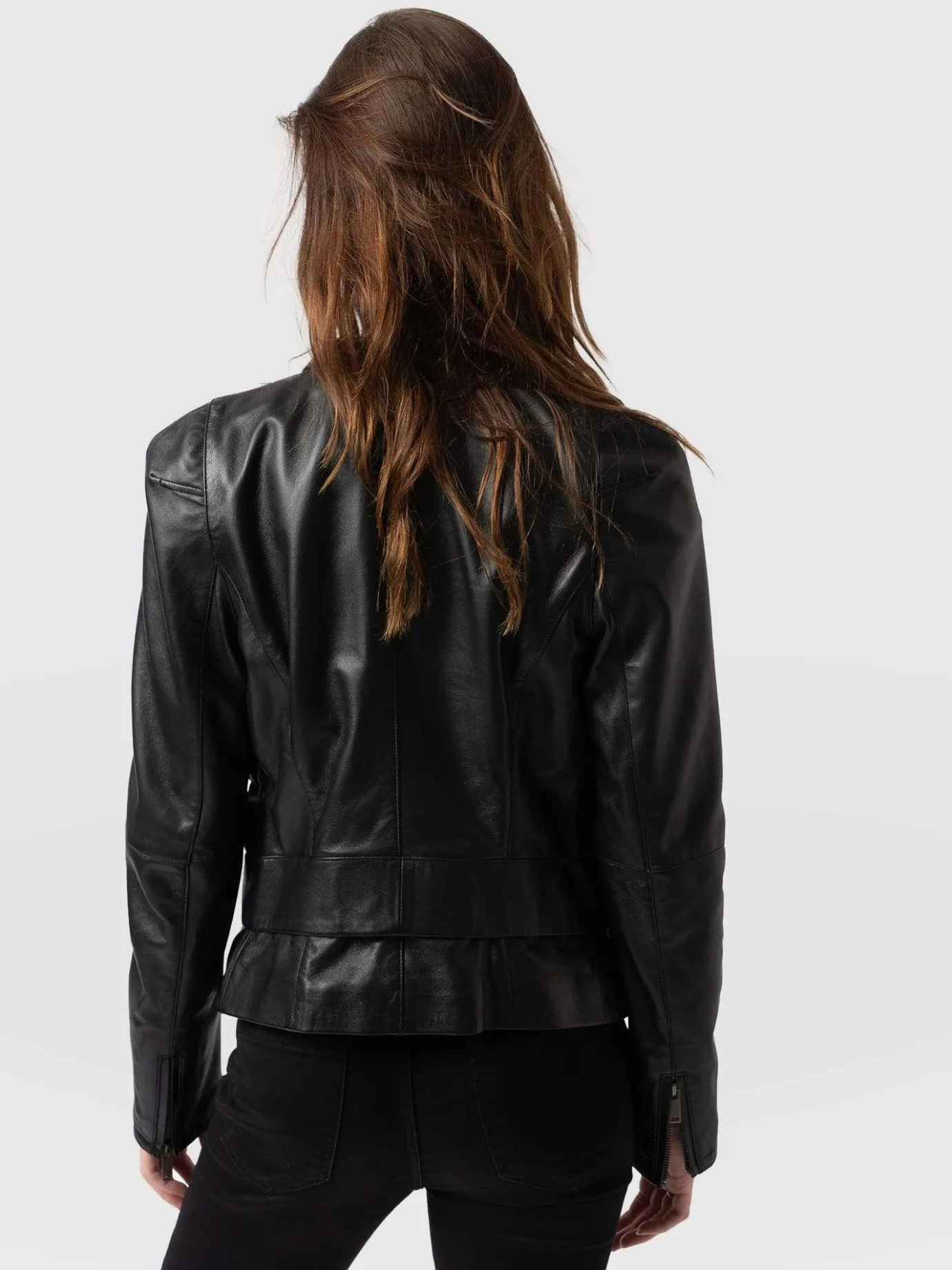 Coats & Jackets|Saint and Sofia Blane Leather Jacket - Black