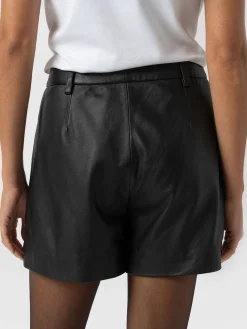 Leather|Shorts|Saint and Sofia Bonham Leather Short - Black