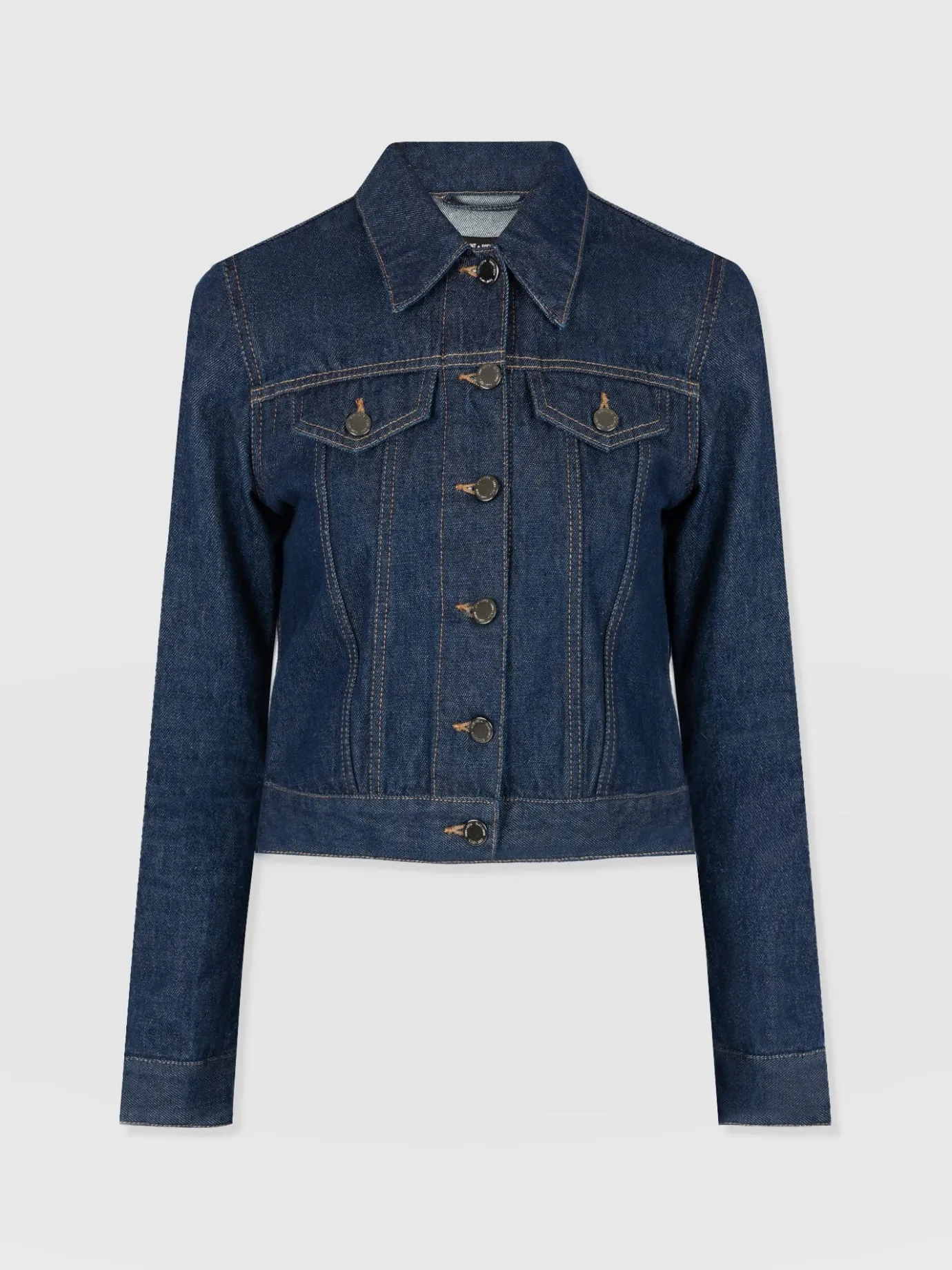 Coats & Jackets|Denim & Jeans|Saint and Sofia Bowie Denim Jacket - Indigo Blue