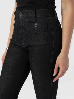 Denim & Jeans|Pants|Saint and Sofia Bowie Stretch Flare Jeans - Black Wash