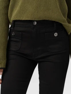 Denim & Jeans|Saint and Sofia Bowie Stretch Flare Jeans - Jet Black