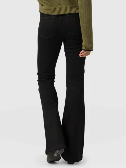 Denim & Jeans|Saint and Sofia Bowie Stretch Flare Jeans - Jet Black