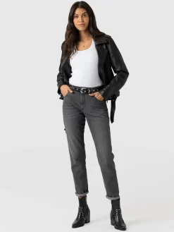 Denim & Jeans|Pants|Saint and Sofia Boyfriend Jeans - Black