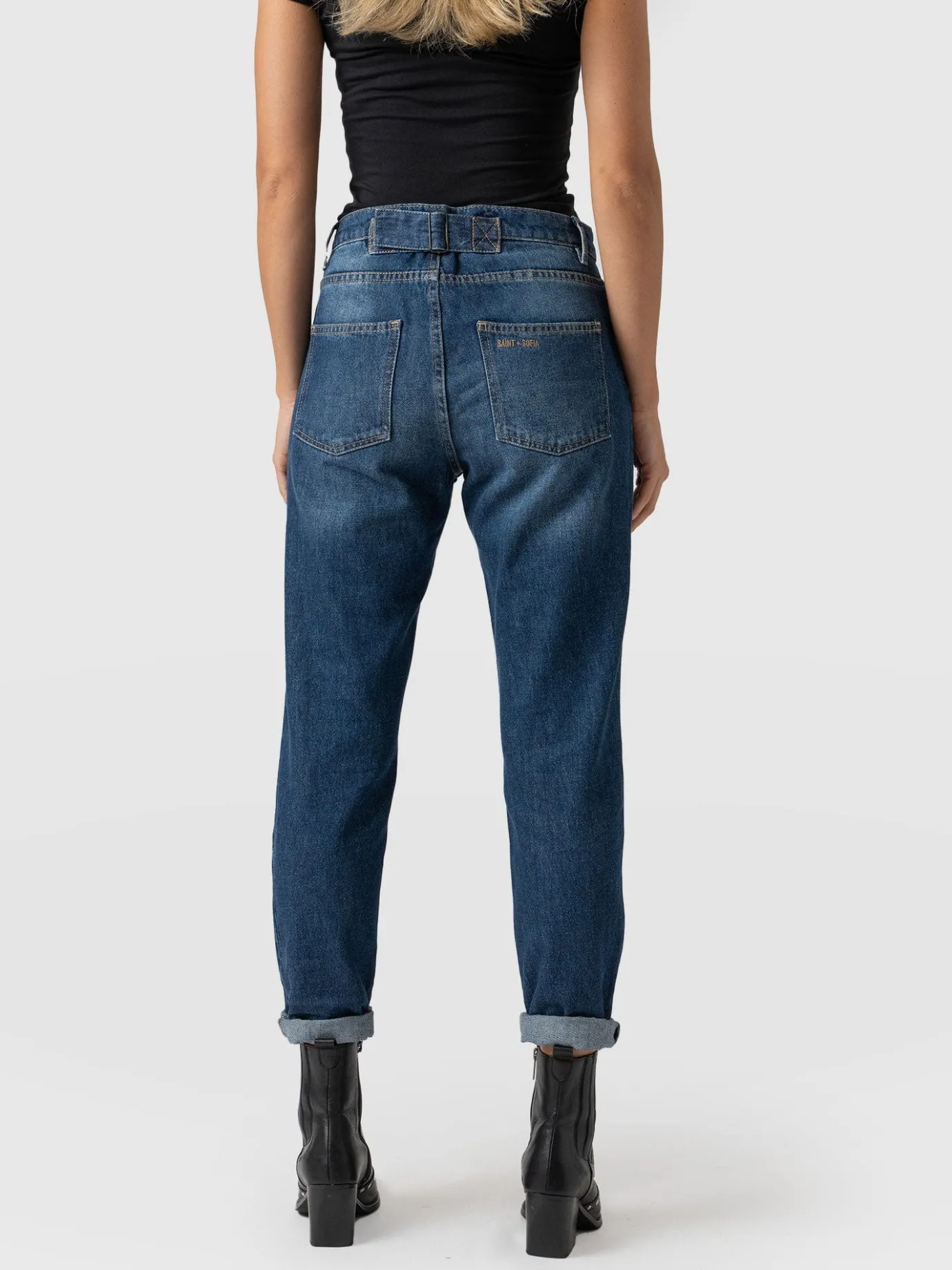Denim & Jeans|Pants|Saint and Sofia Boyfriend Jeans - Mid Blue