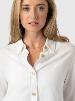 Blouses & Shirts|Saint and Sofia Boyfriend Shirt - White