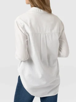 Blouses & Shirts|Saint and Sofia Boyfriend Shirt - White