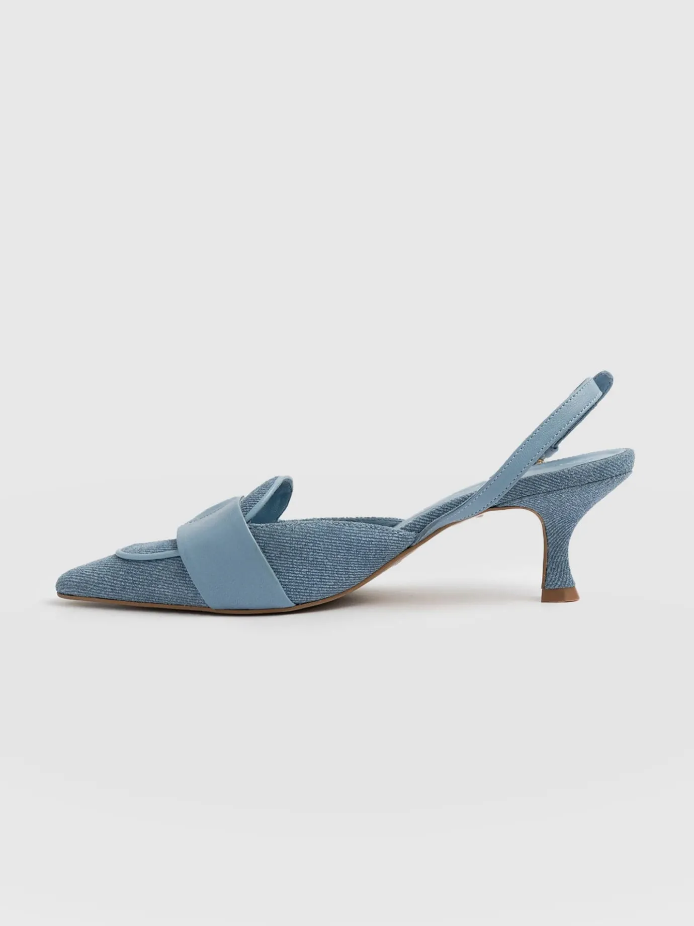 Shoes|Saint and Sofia Bridget Sling Back Heels - Blue
