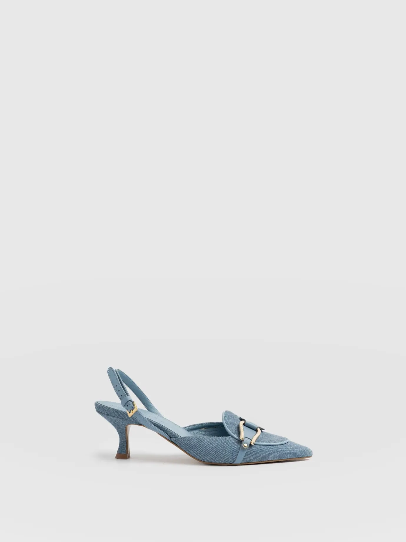 Shoes|Saint and Sofia Bridget Sling Back Heels - Blue