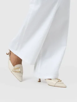 Shoes|Saint and Sofia Bridget Sling Back Heels - Cream