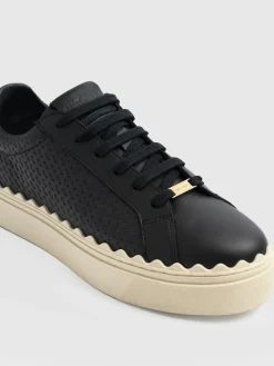 Sneakers|Shoes|Saint and Sofia Brook Scallop Sneaker - Black