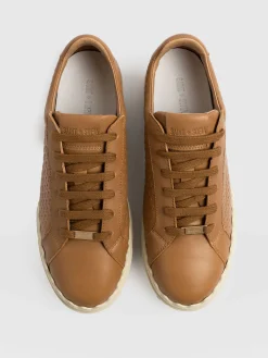 Shoes|Sneakers|Saint and Sofia Brook Scallop Sneaker - Tan